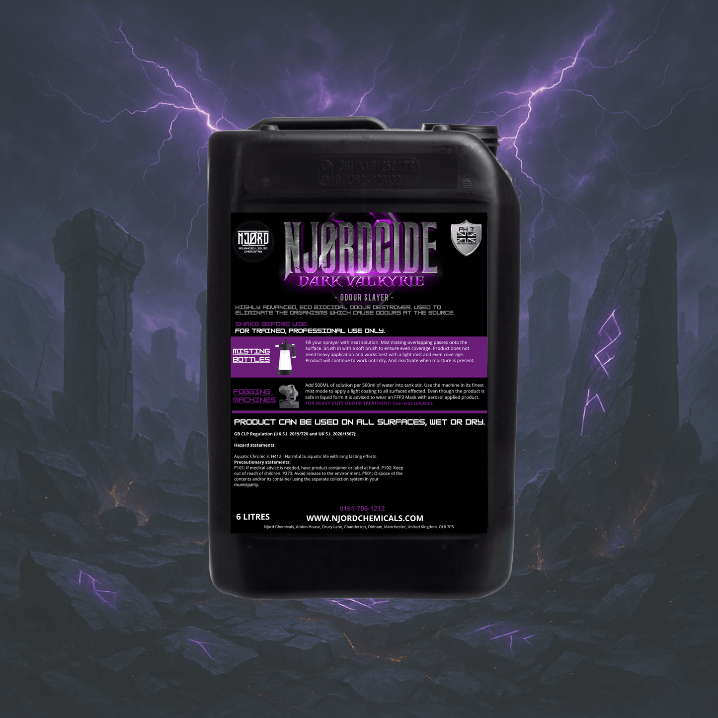 NJORDCIDE Profesionální Odor Eliminátor - Izyclean