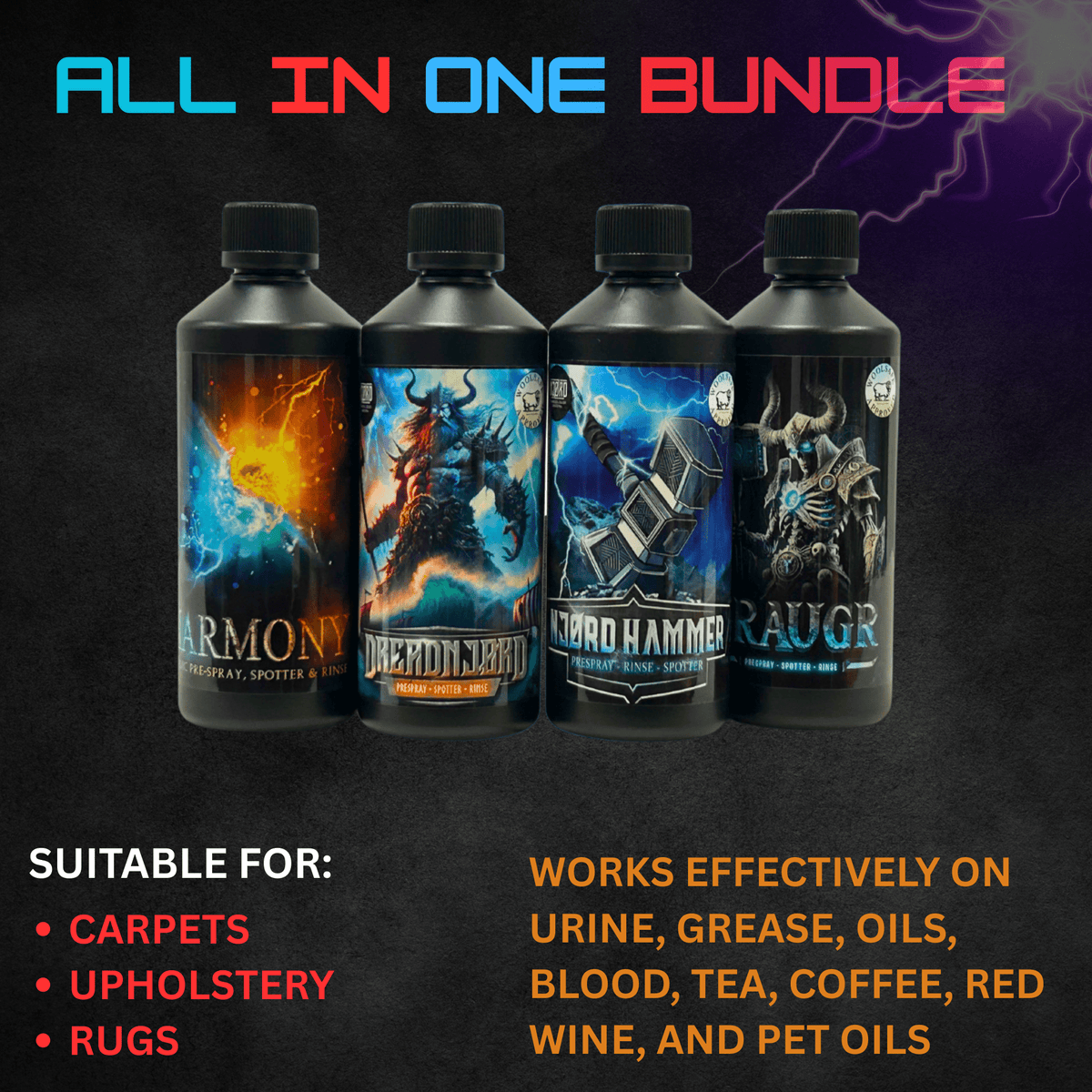 ALL IN ONE BUNDLE FOR CARPETS AND UPHOLSTERY - Izyclean