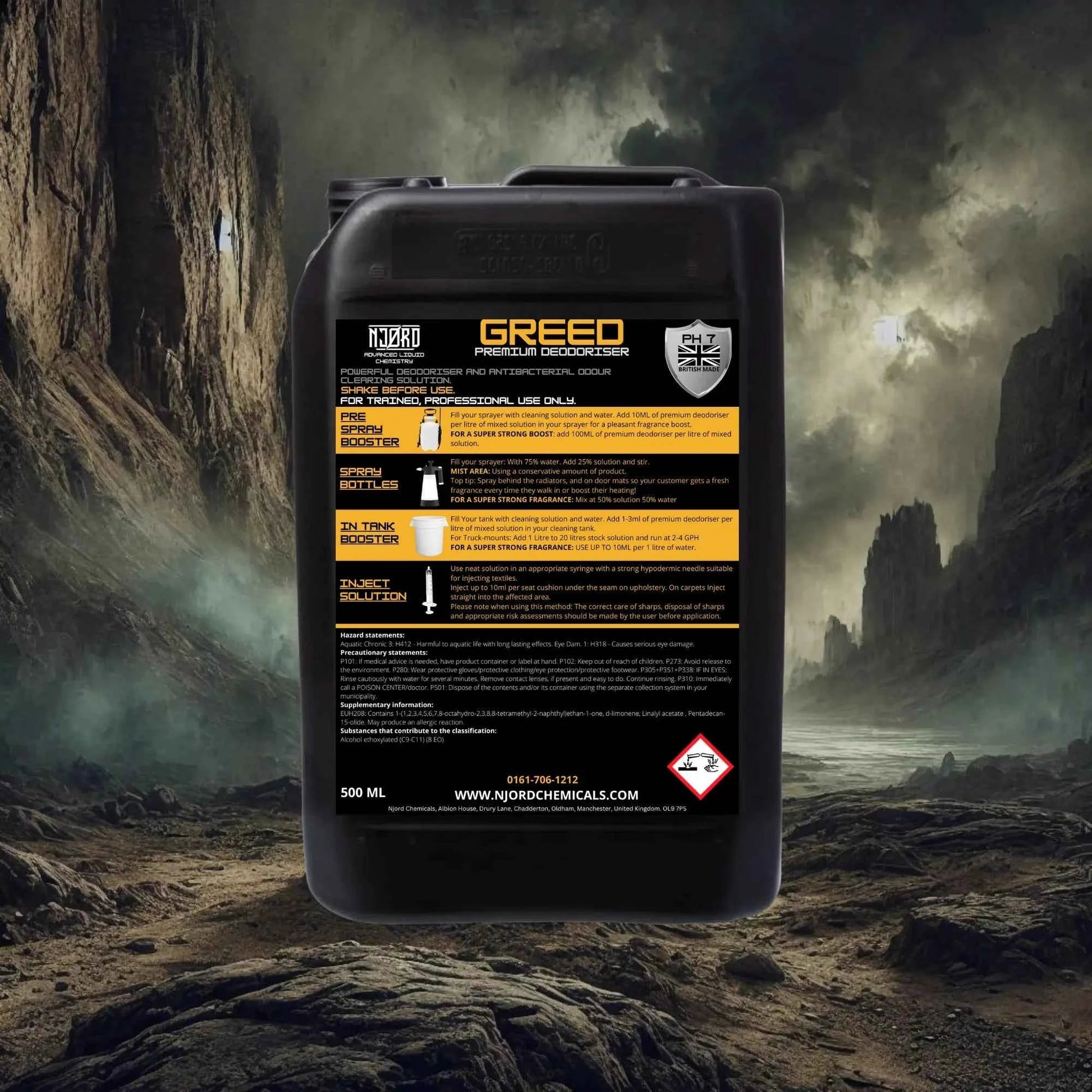 NJORD GREED Odour Remover na koberce a čalounění - Izyclean