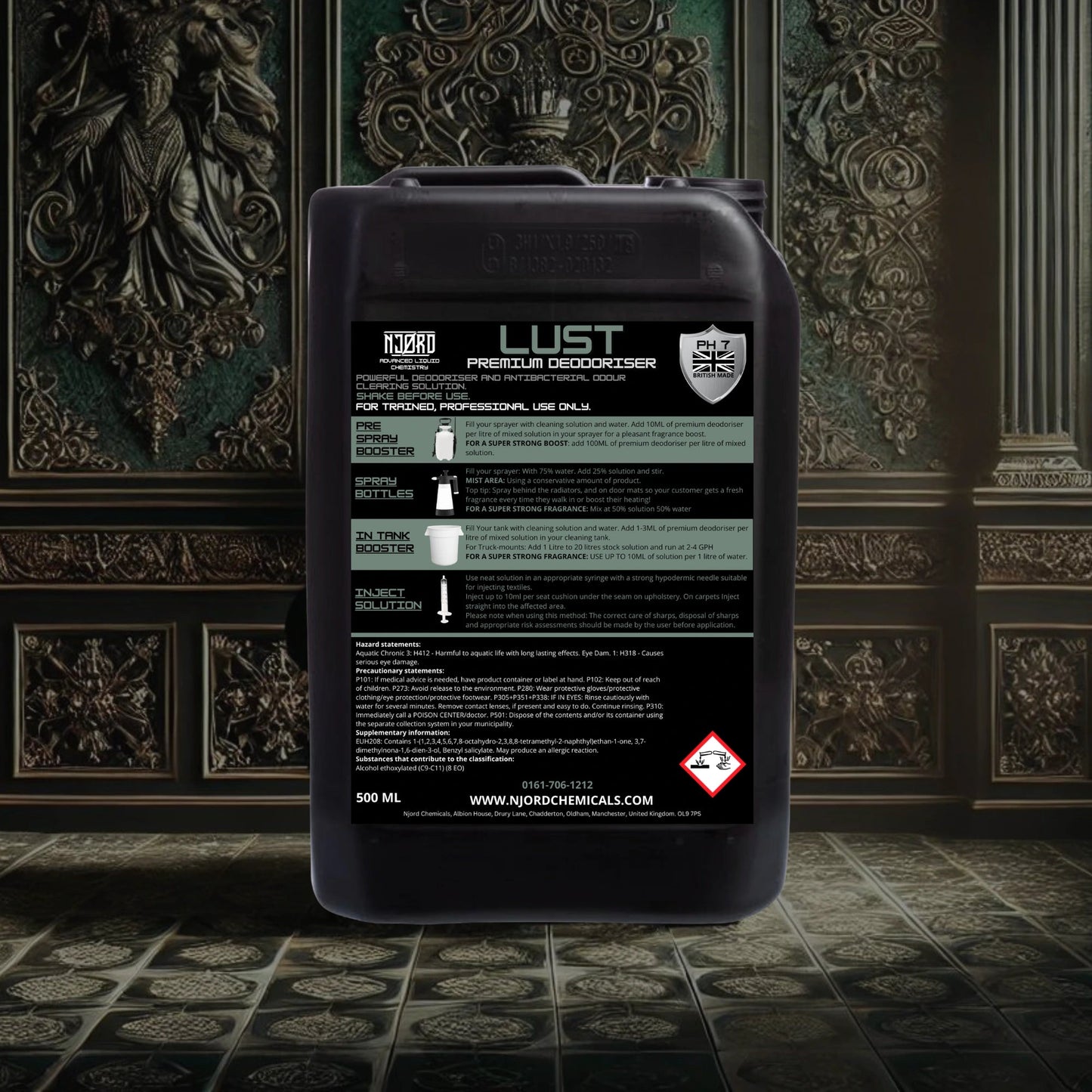 NJORD LUST Odor Remover na koberce a čalounění - Izyclean