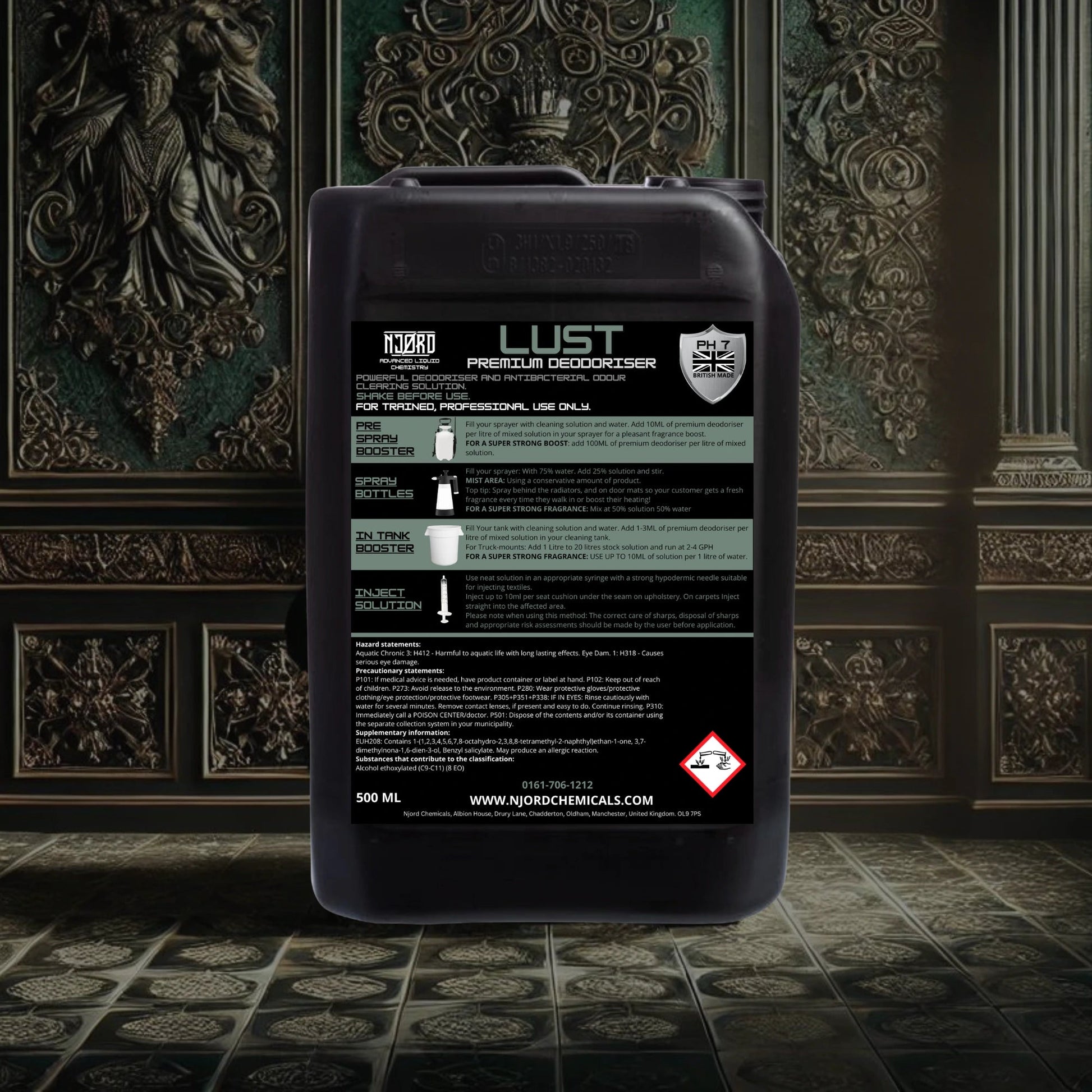 NJORD LUST Odor Remover na koberce a čalounění - Izyclean